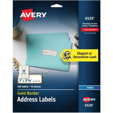 Avery Label, We, Gdbdr, Ij, 300Pk AVE6529